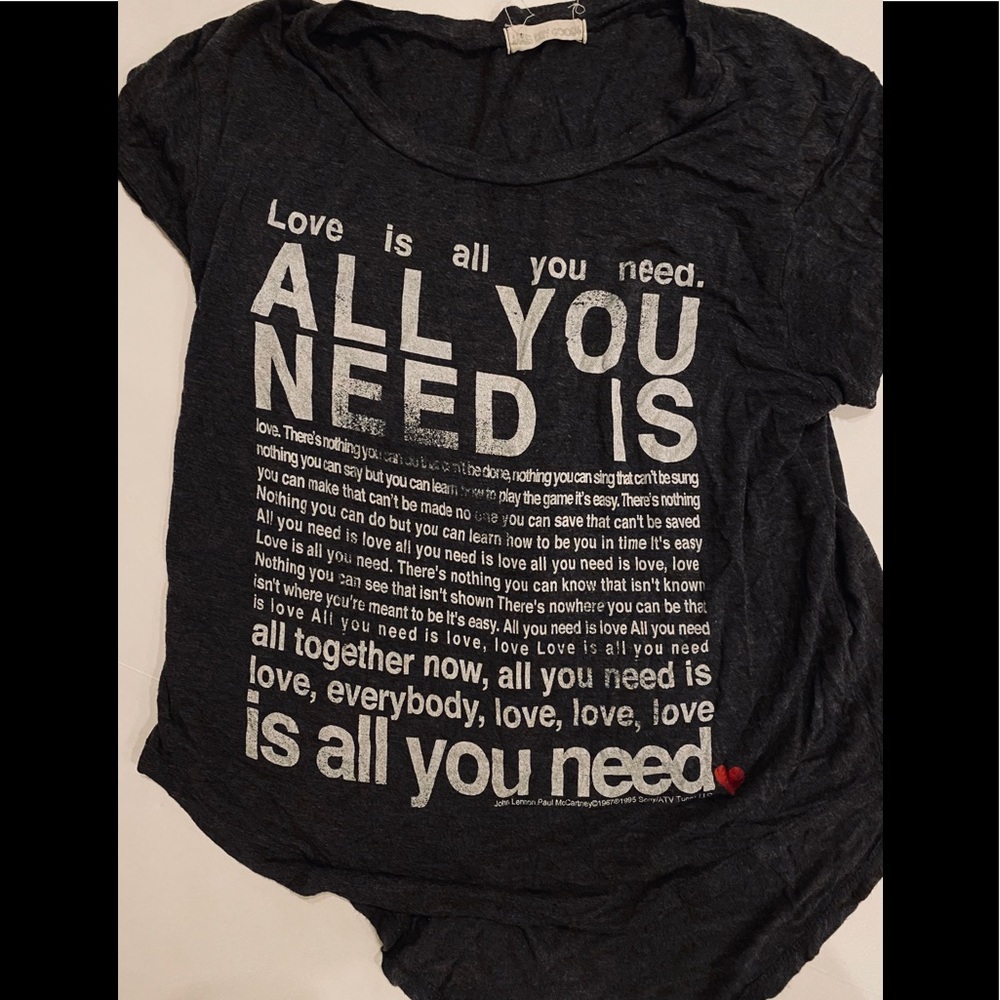 All you need is love tee